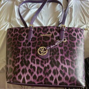 Used Montana West purple leopard bag
